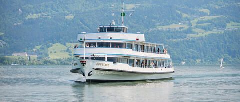 Außenaufnahme von MS Konstanz im Obersee