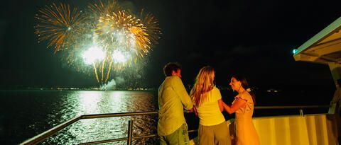 Hafen uhldingen bei Nacht