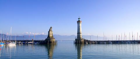 Hafeneinfahrt Lindau am Bodensee.