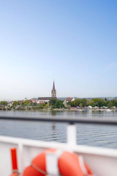Blick auf Radolfzell vom See aus