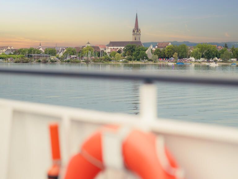 Radolfzell mit dem Schiff