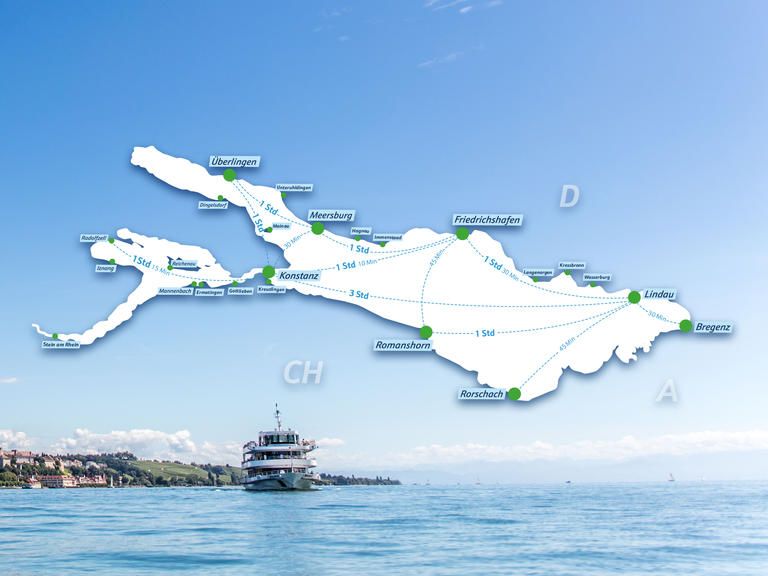 bodensee karte schiffsverbindungen Das Liniennetz unserer Bodensee Flotte | BSB