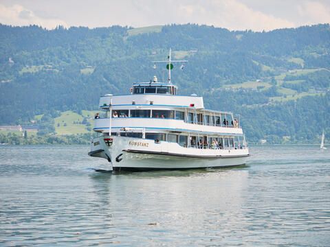 Außenaufnahme von MS Konstanz im Obersee