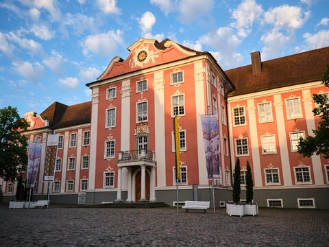 Außenansicht des Schloss Meersburg