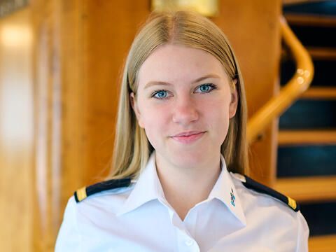 Binnenschiffer Auszubildende Portrait