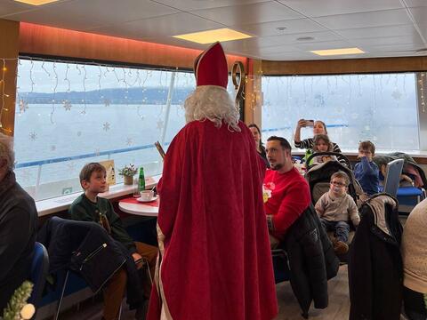 Nikolaus an Bord