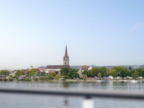 Blick auf Radolfzell vom See aus