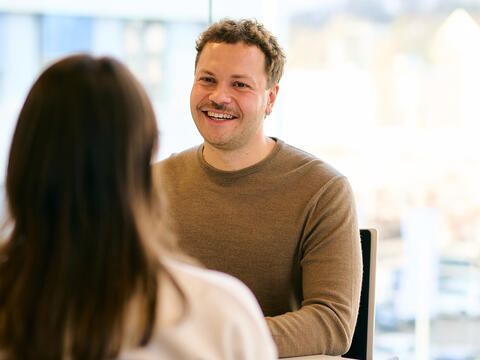Recruiter im Gespräch