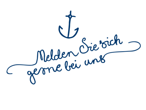 Von Hand geschrieben "Melden Sie sich gerne bei uns"