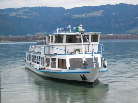 "MS Bayern" der Bodenseeschifffahrt auf dem Bodensee.