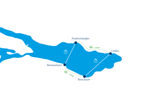 Seekarte mit der Fahrradtour Grenzlos