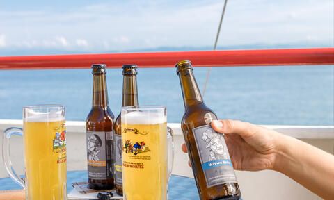 Bier an der Reling, Schiff