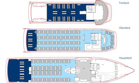 Der Bestuhlungsplan von MS Graf Zeppelin